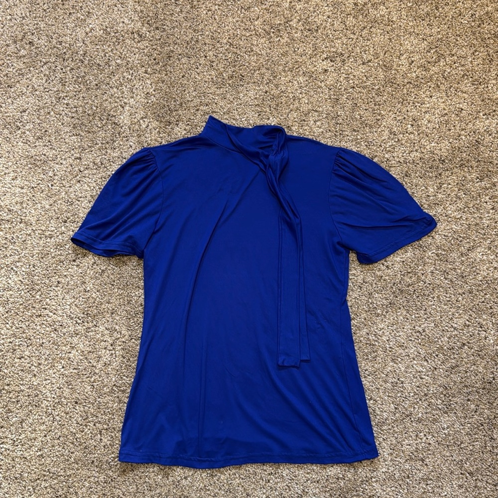 Royal Blue Neck Tie Top